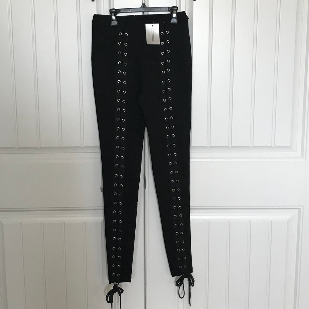 Corset style or lace up style pants